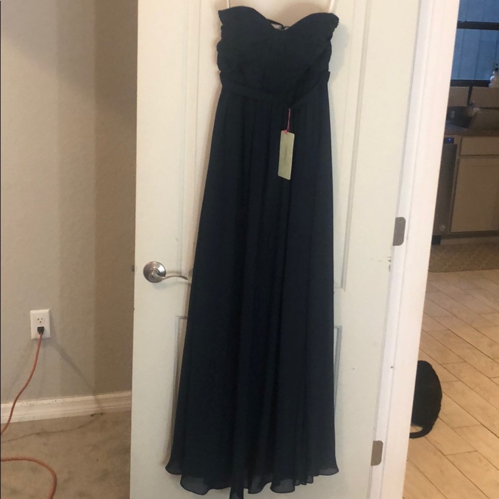Navy bridesmaid dress